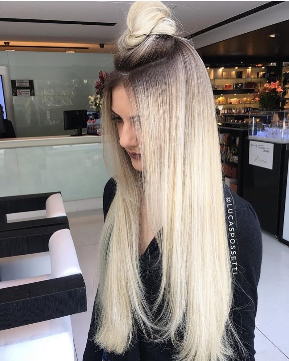 Длинные светло русые волосы