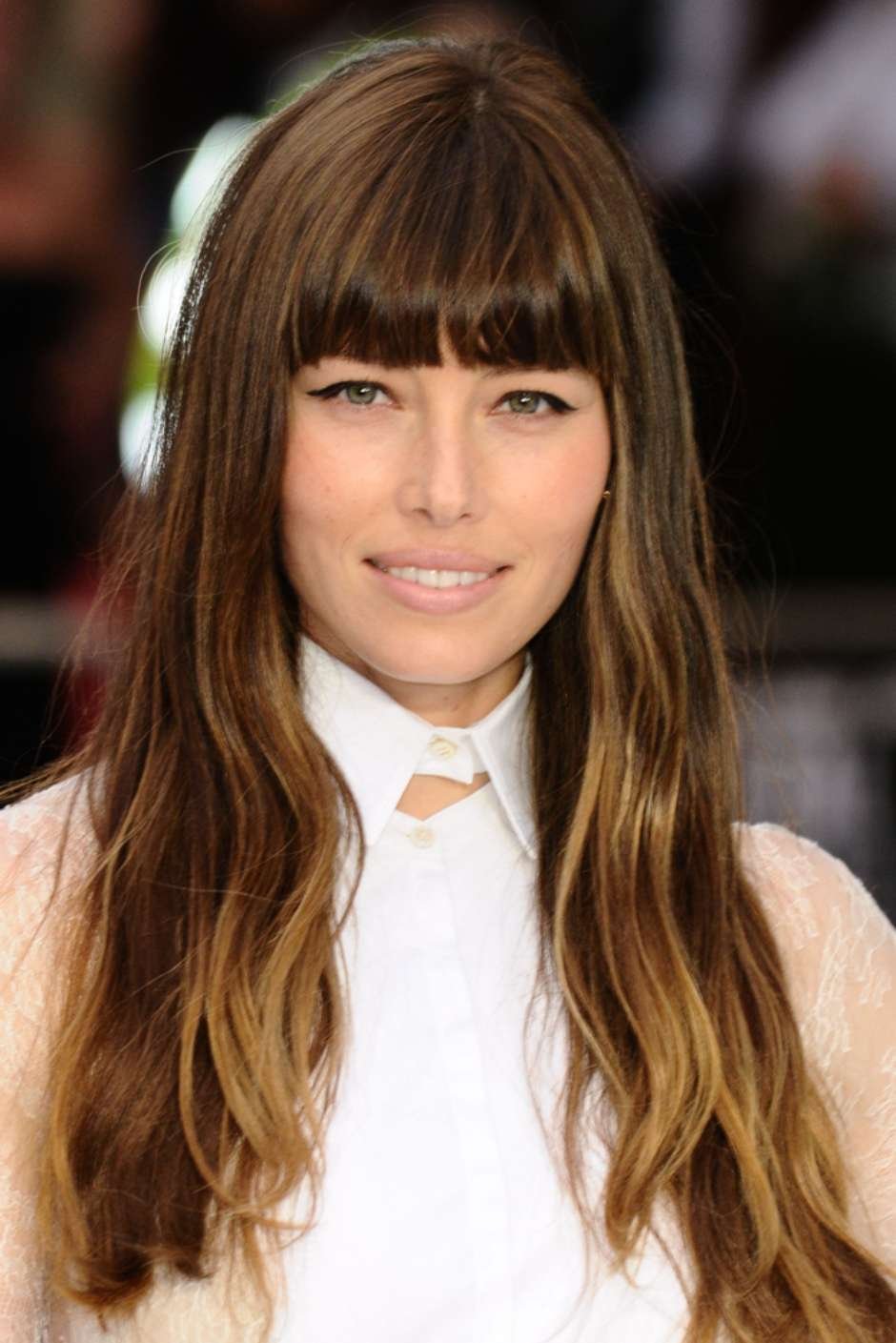 Джессика бил с челкой