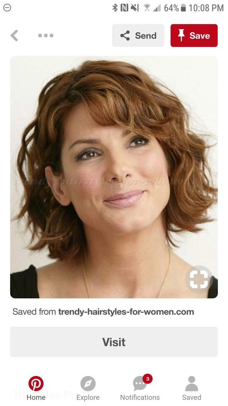 Стрижка Боб Гарсон на средние волосы волнистые