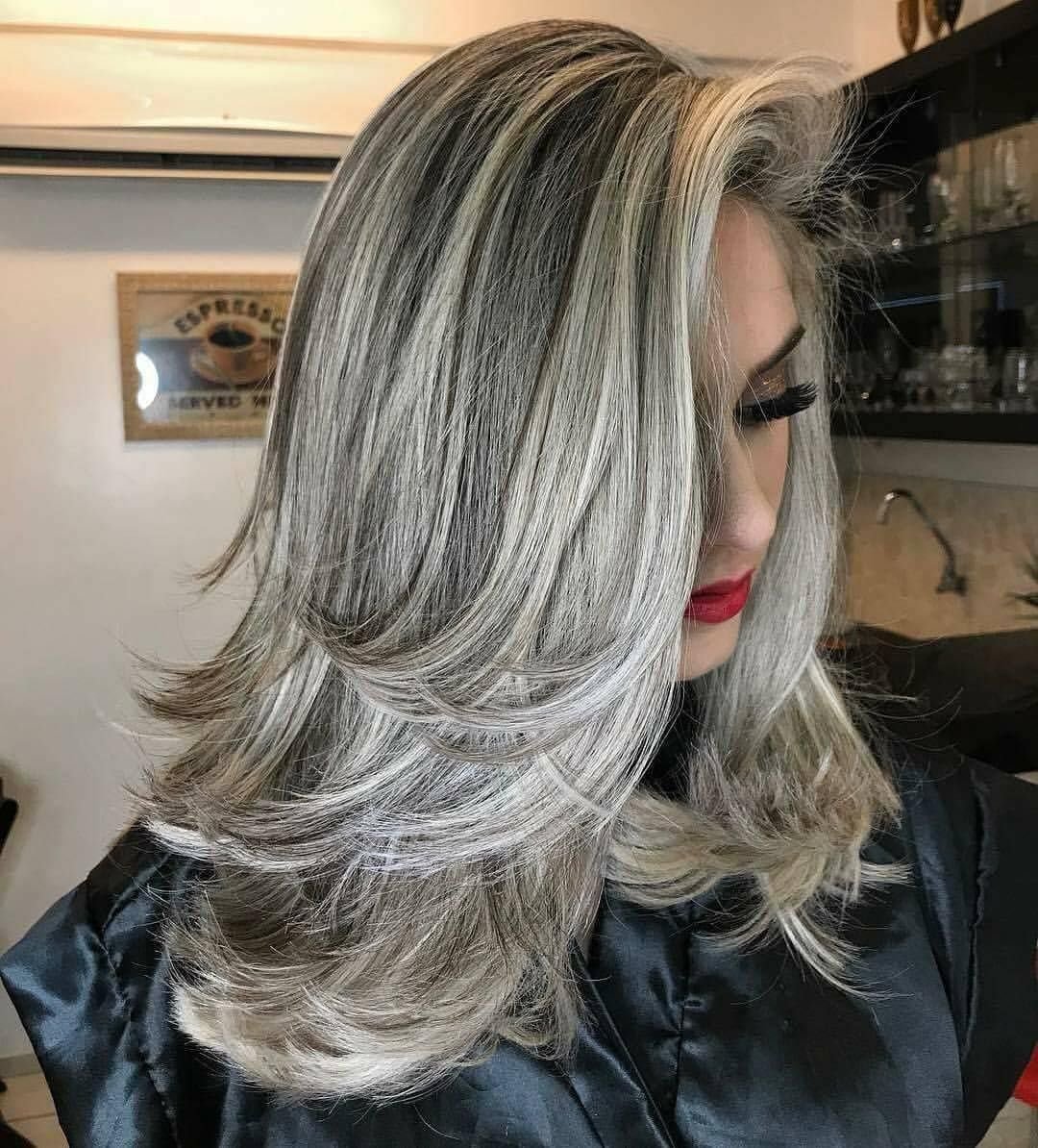 Балаяж пепельный на Каскад