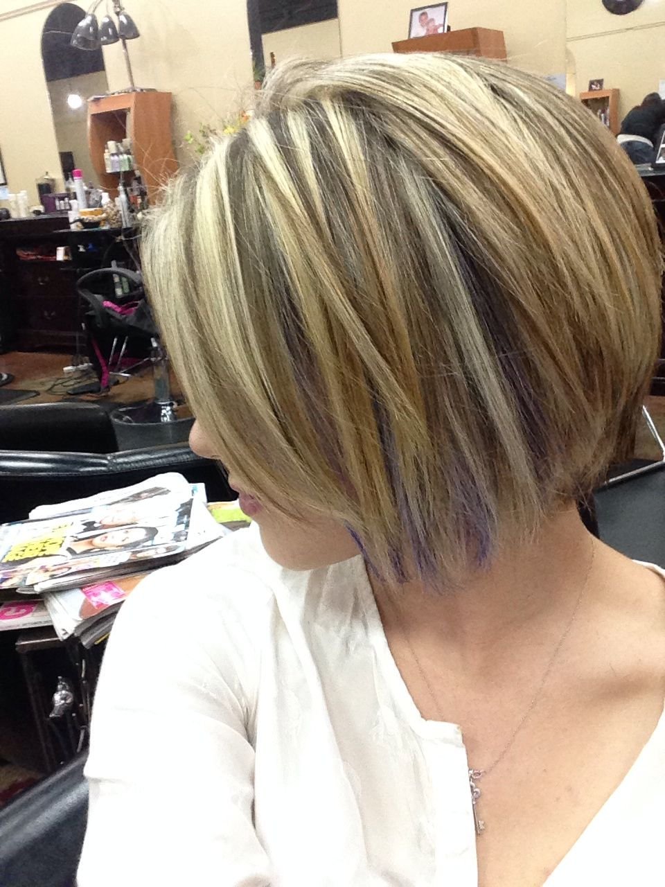 Мелирование на градуированный Боб