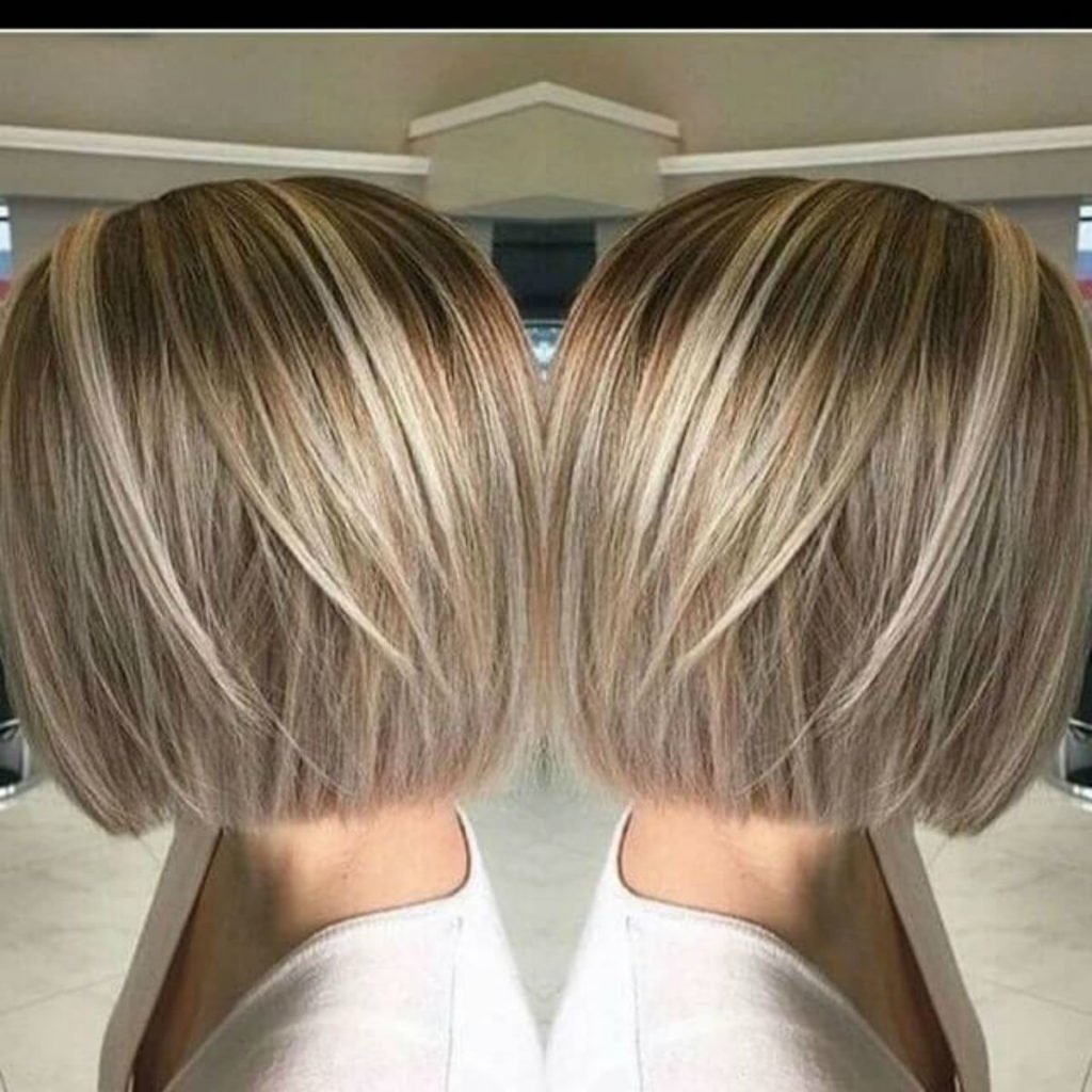 Необычное окрашивание коротких волос