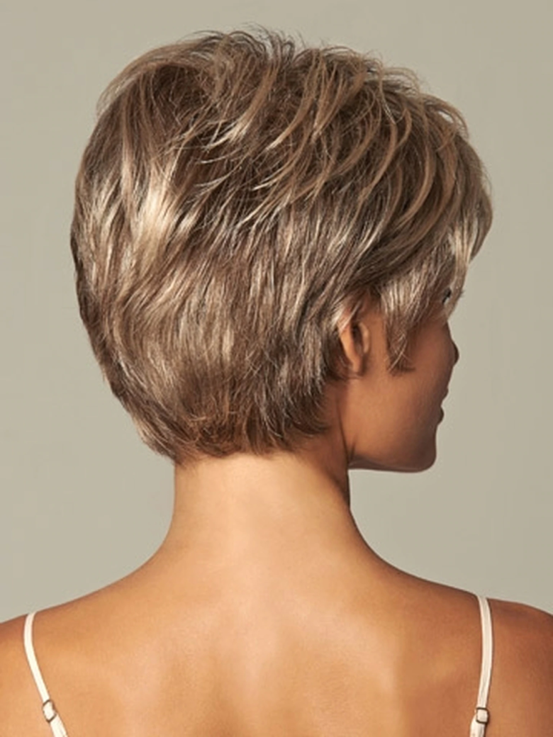 Стрижка Боб Гарсон на средние волосы