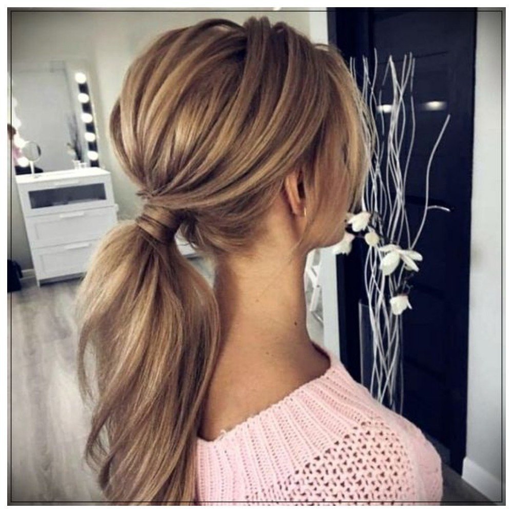 Низкий хвост прическа