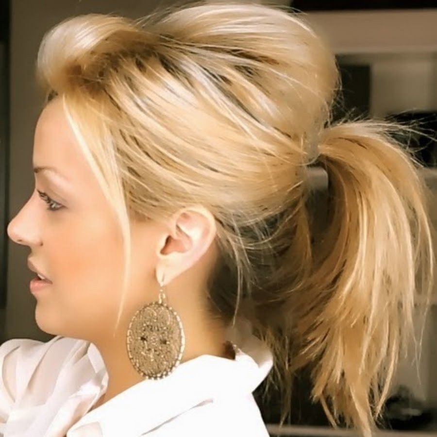 Красивый хвост на короткие волосы