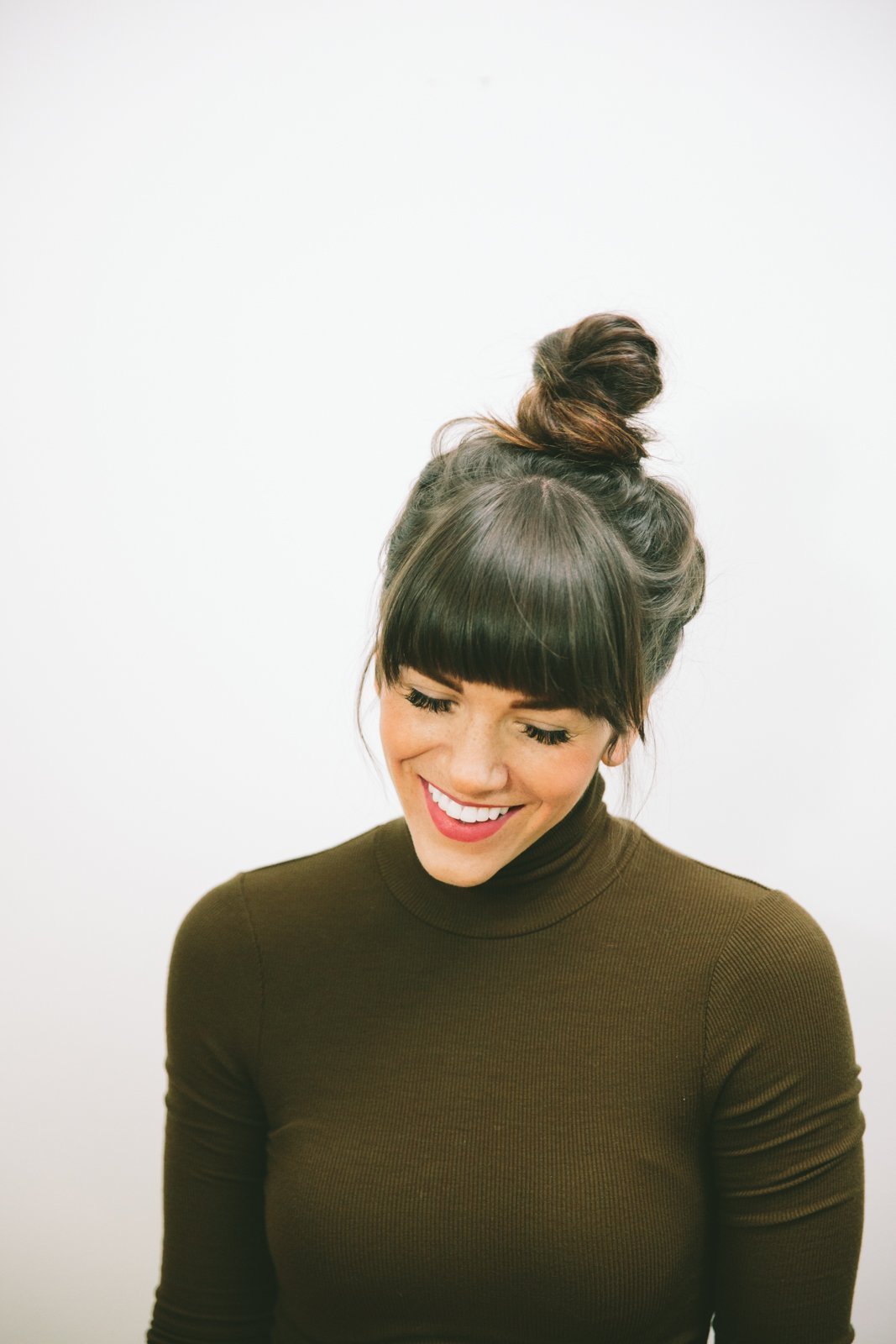 Челка от макушки