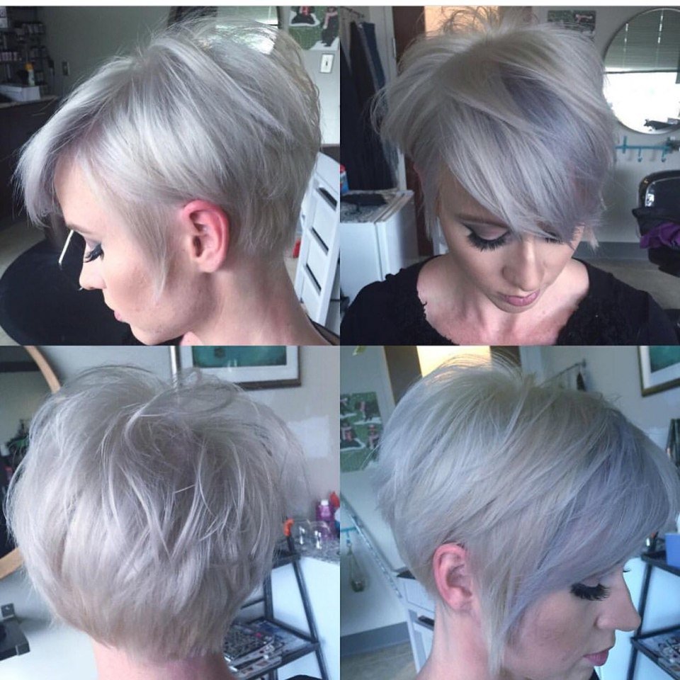 Стрижки на короткие волосы с удлиненными висками