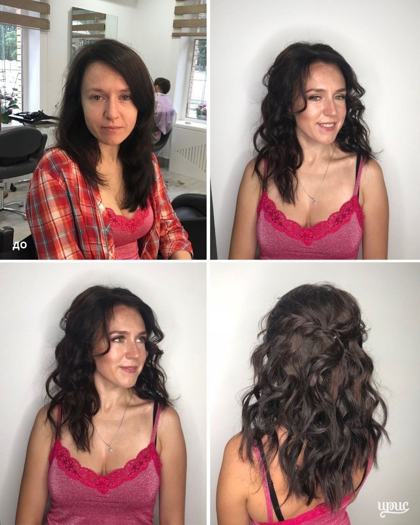 Завивка волос на крупные бигуди