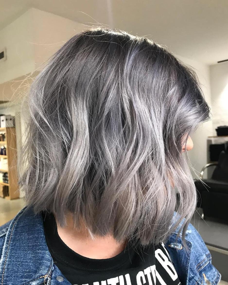 Пепельно русый каре