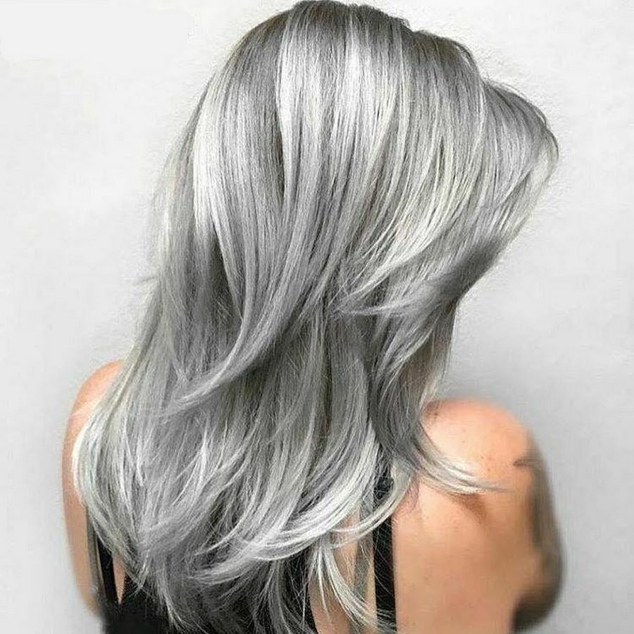 Серые волосы пепельные с милирование