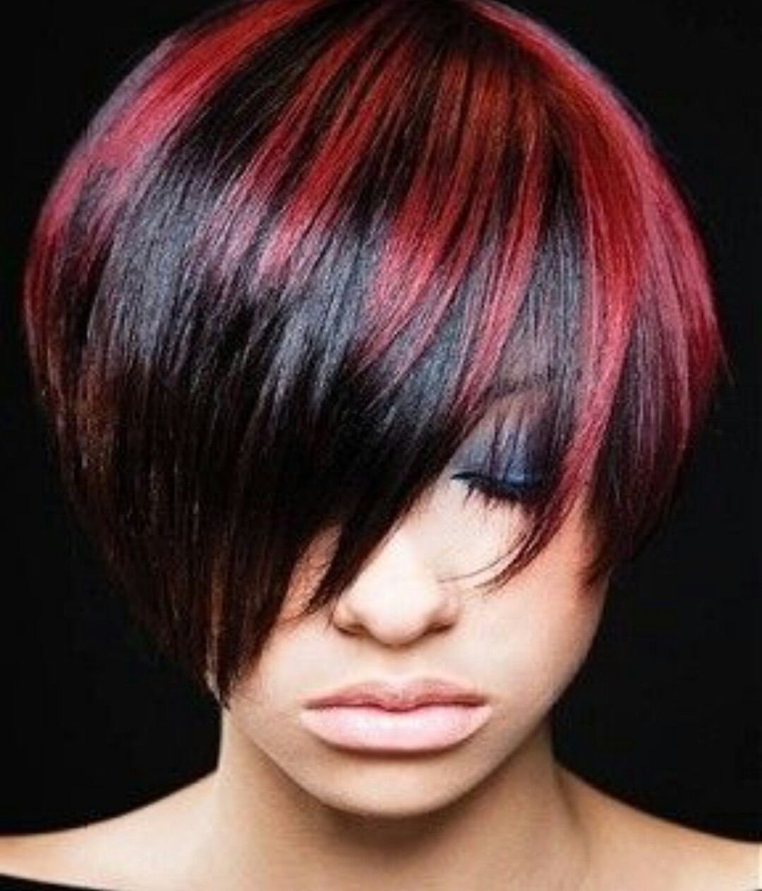 Колорирование на черные волосы