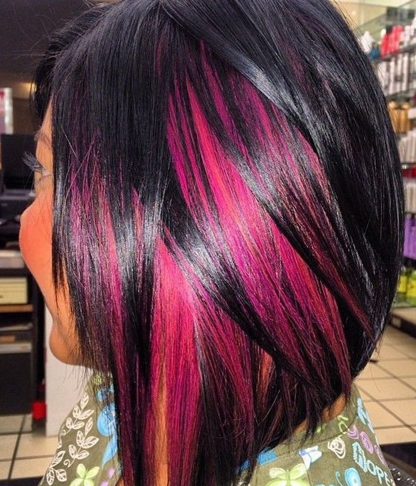 Мелирование бургунди