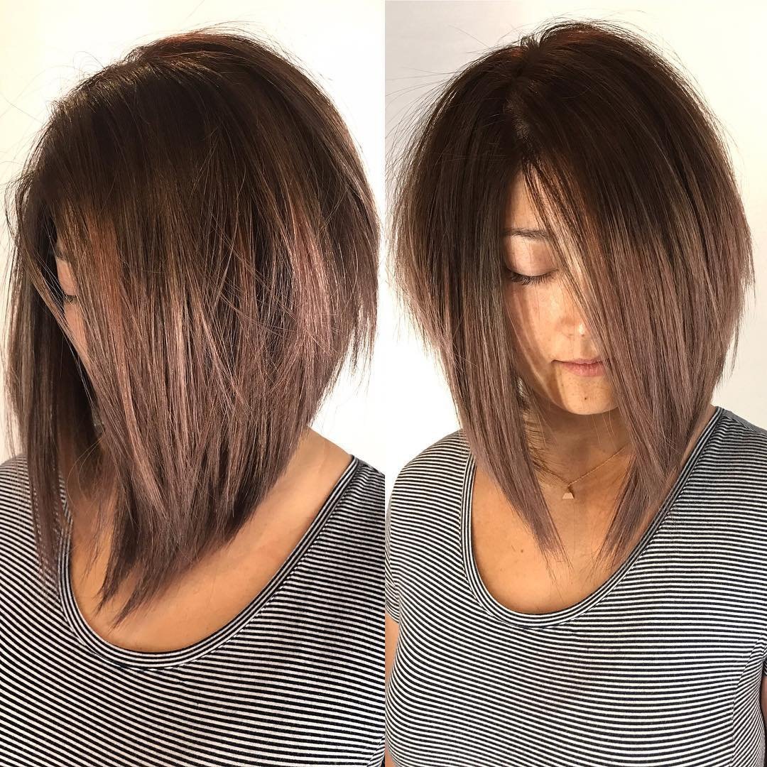 Градуированный Лонг Боб на длинные волосы