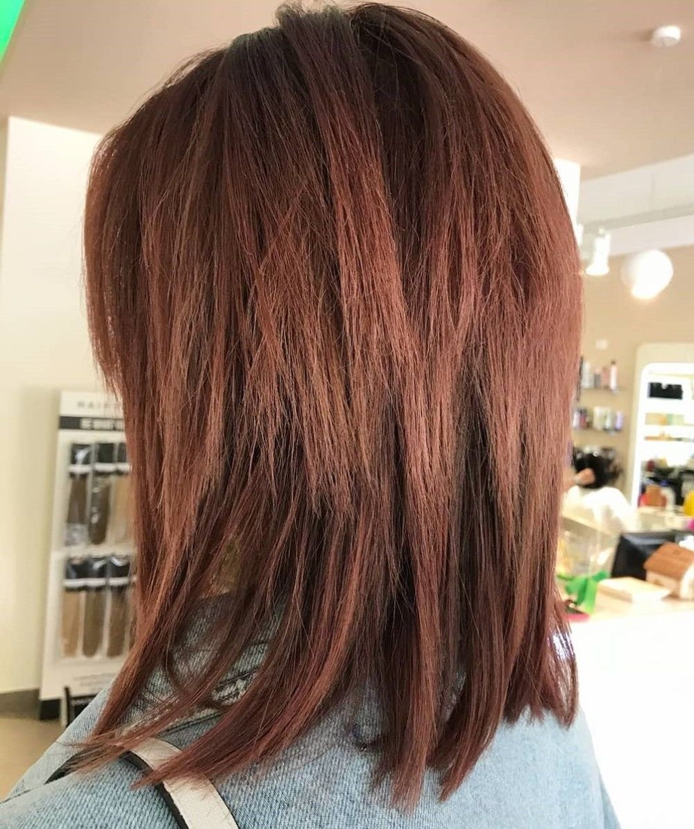 Стрижка Лисий хвост на средние волосы