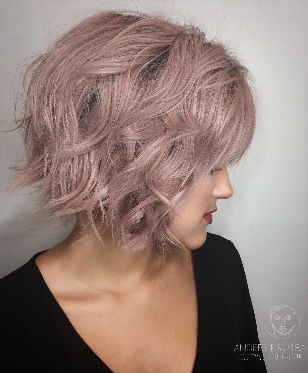 Жемчужно розовый блонд