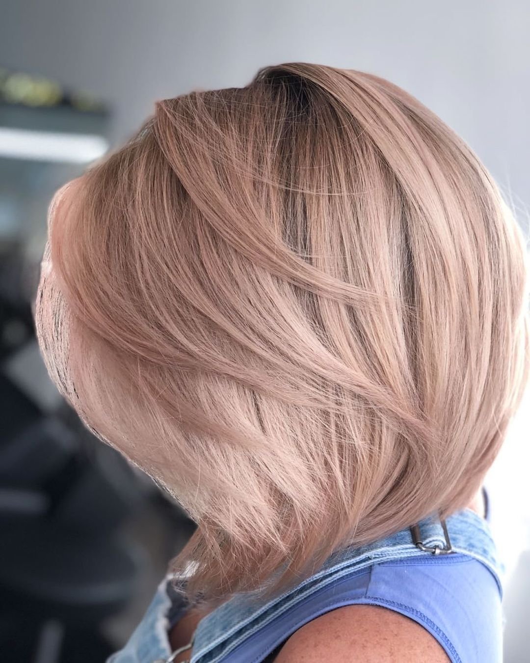 Модное розовое окрашивание