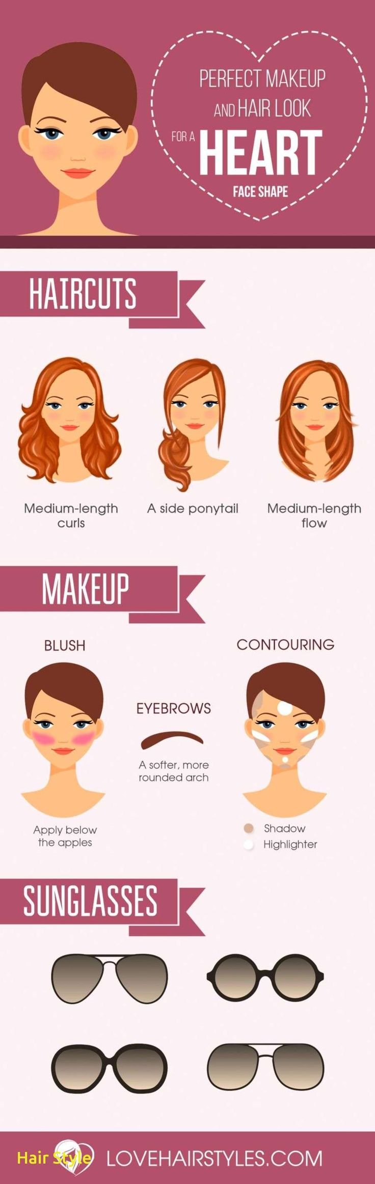 Форма лица сердце прически
