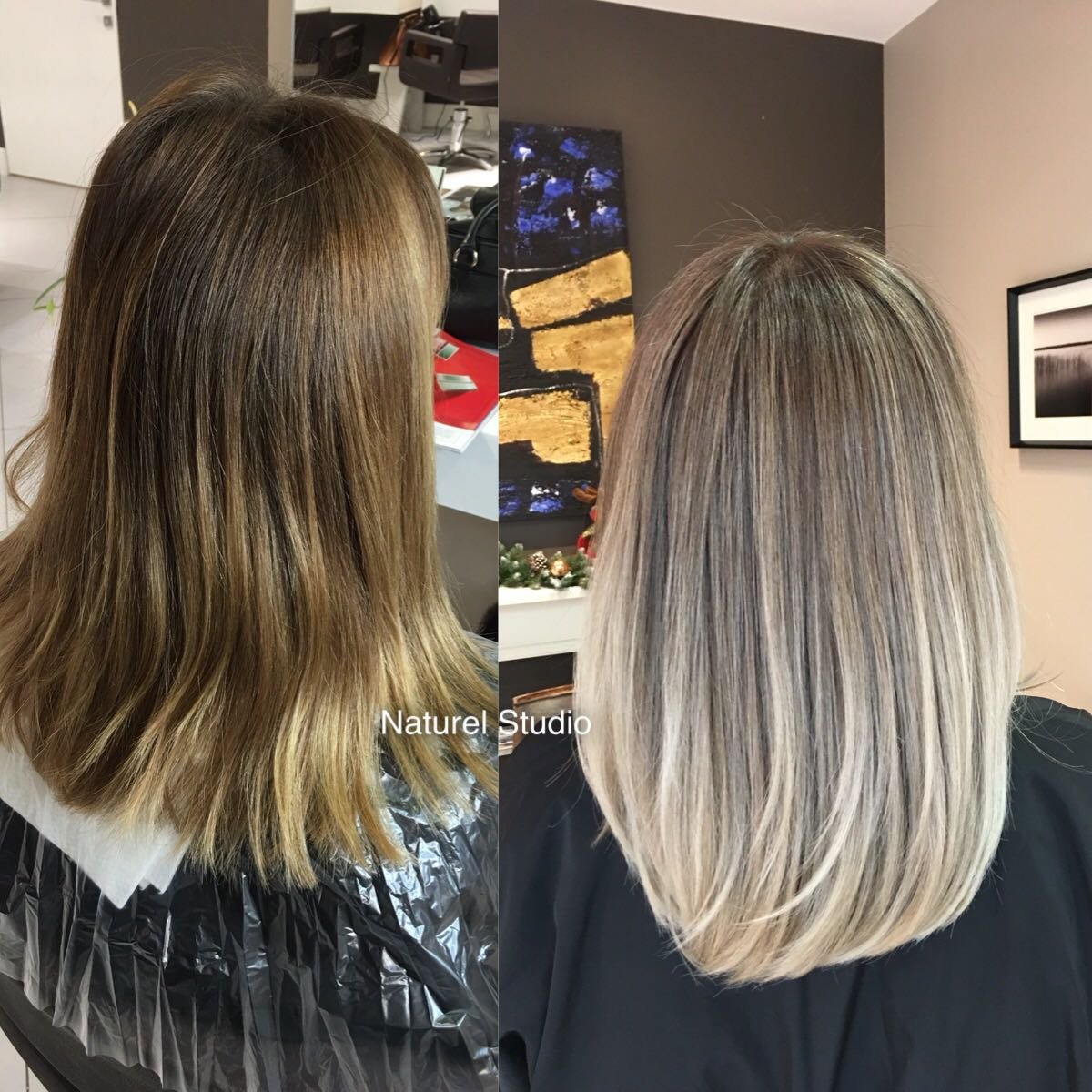 Прикорневое мелирование волос на темные волосы