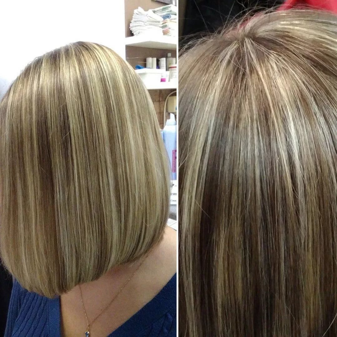 Мелирование с обесцвечиванием