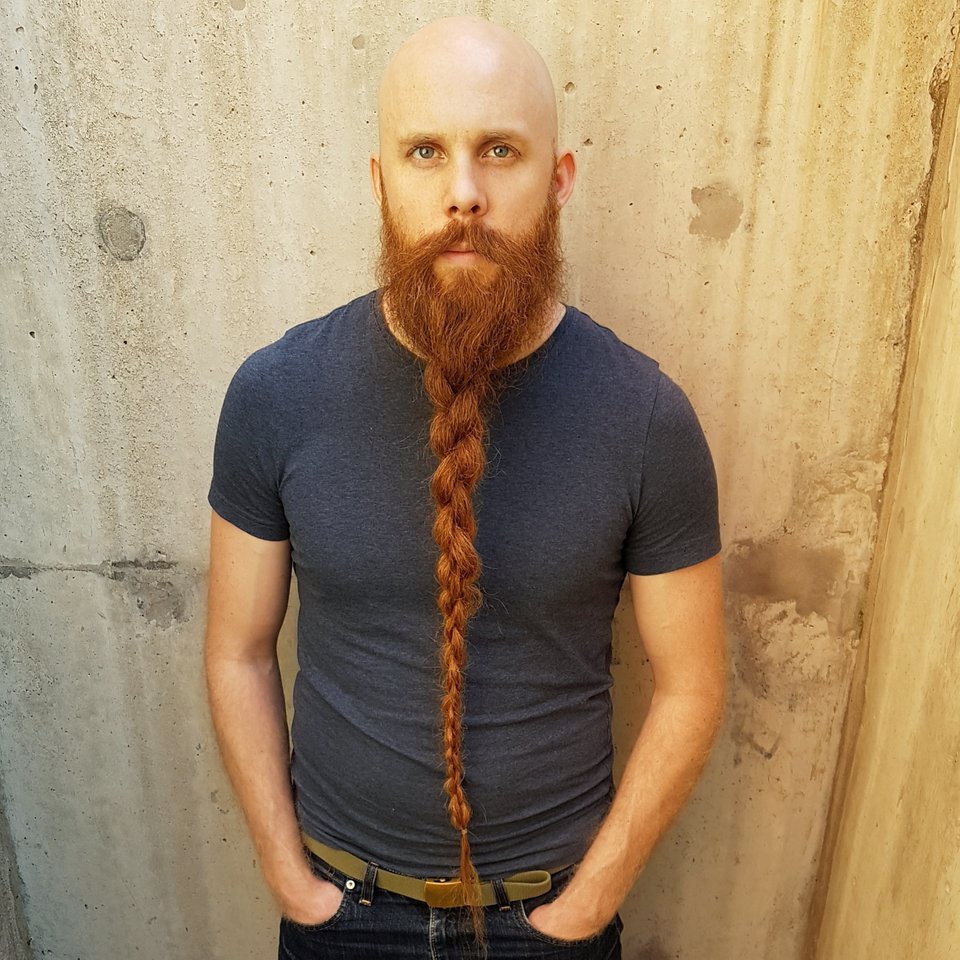 Косичка на бороде