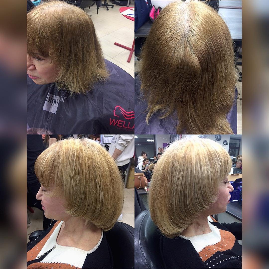 Стрижка сессун до и после