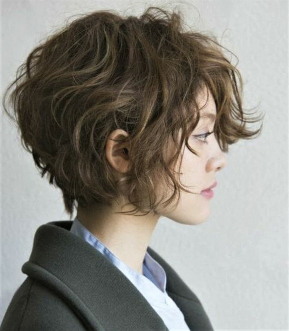 Томбой Боб волнистые волосы