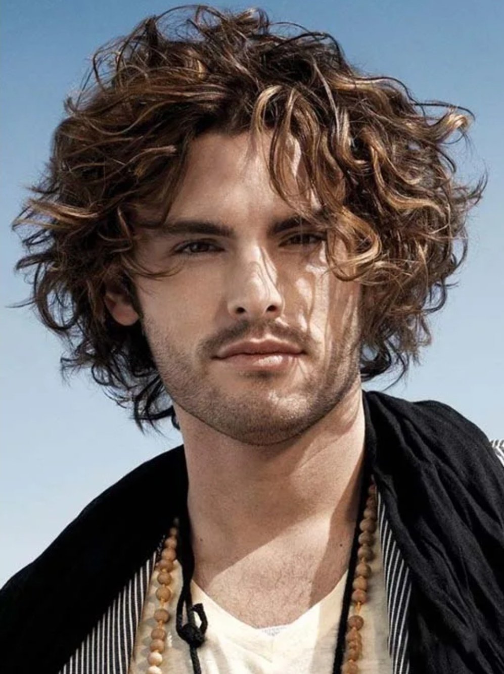 Кудрявые прически мужские