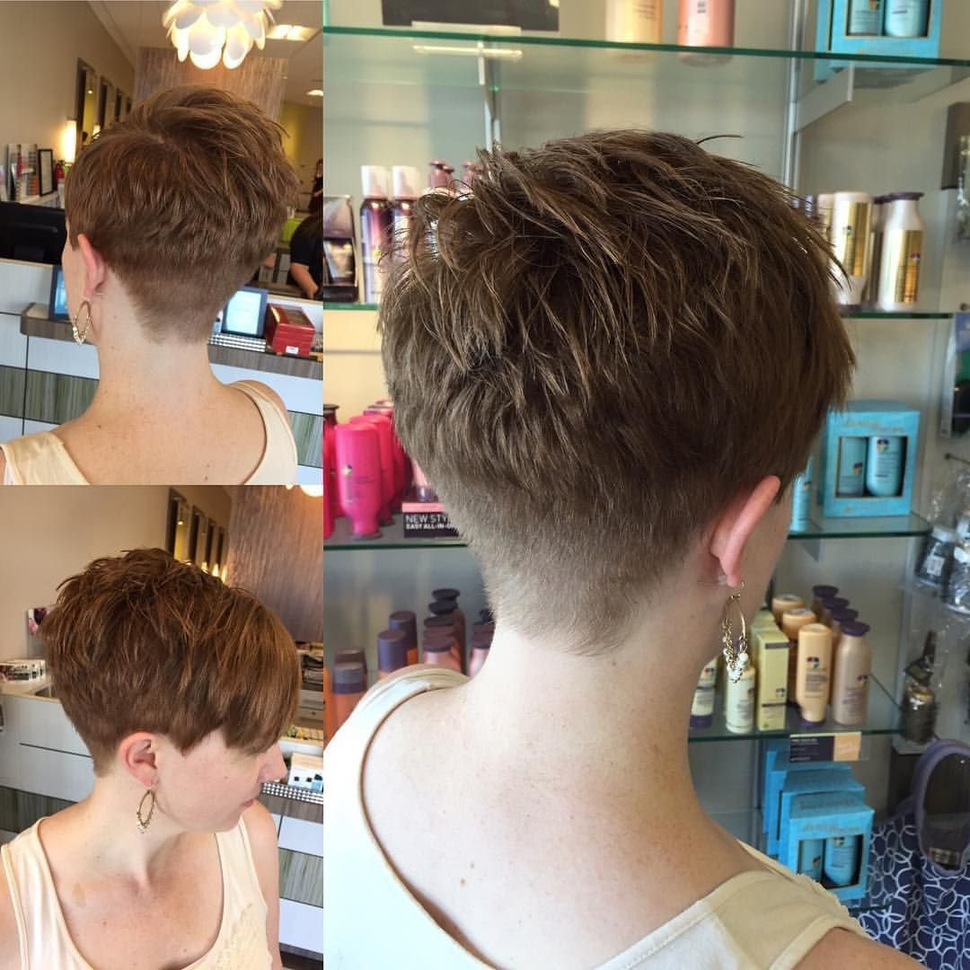 Очень короткая стрижка сзади