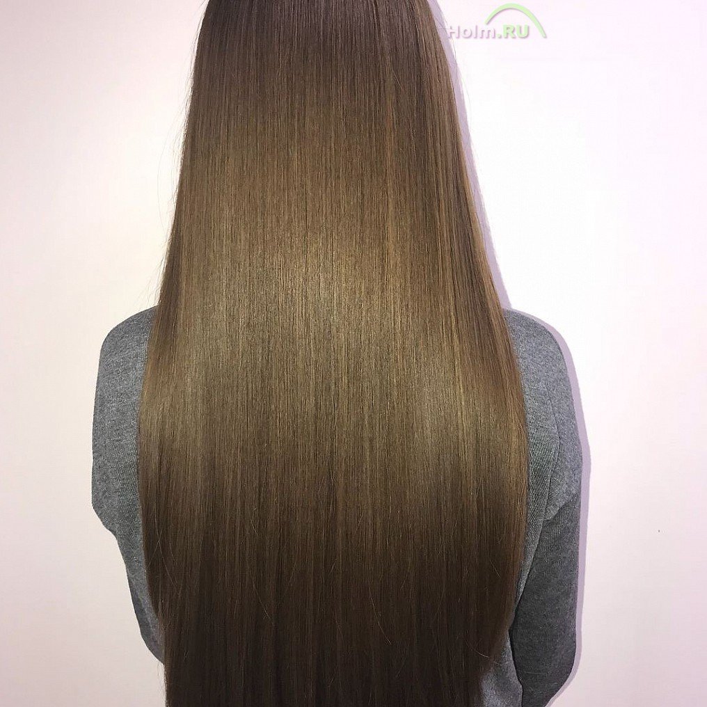 Стрижка кончиков на средние волосы