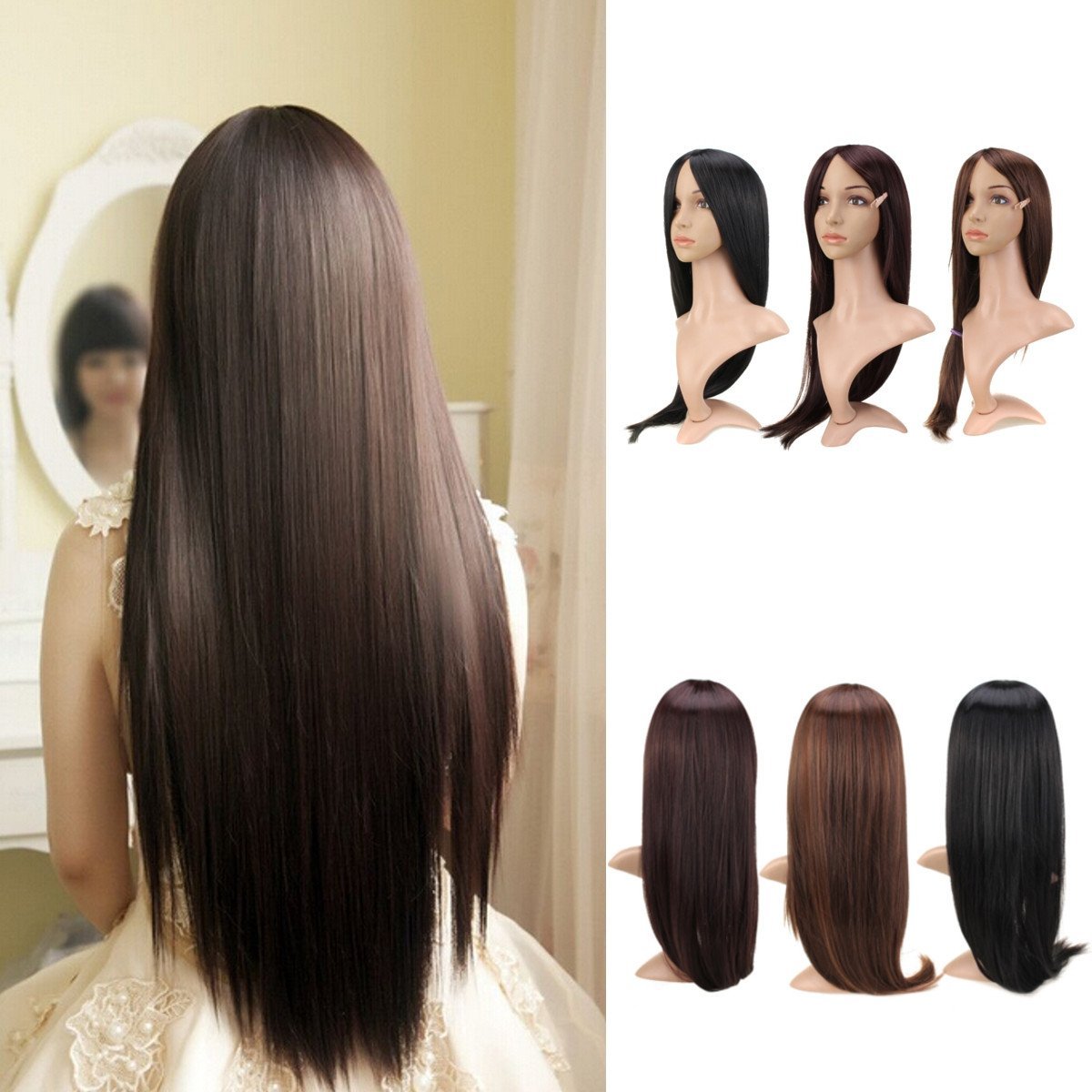 Стрижка полукругом на длинные волосы