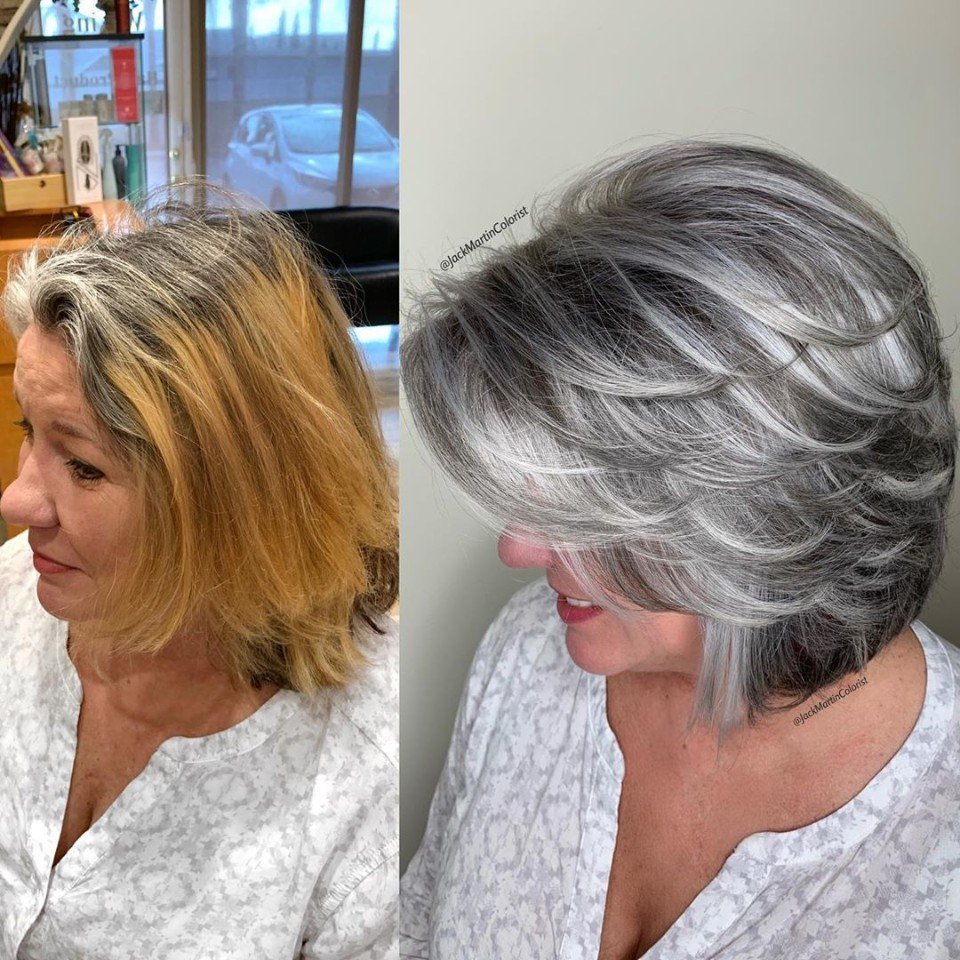 Окрашивание седых волос Джек Мартин