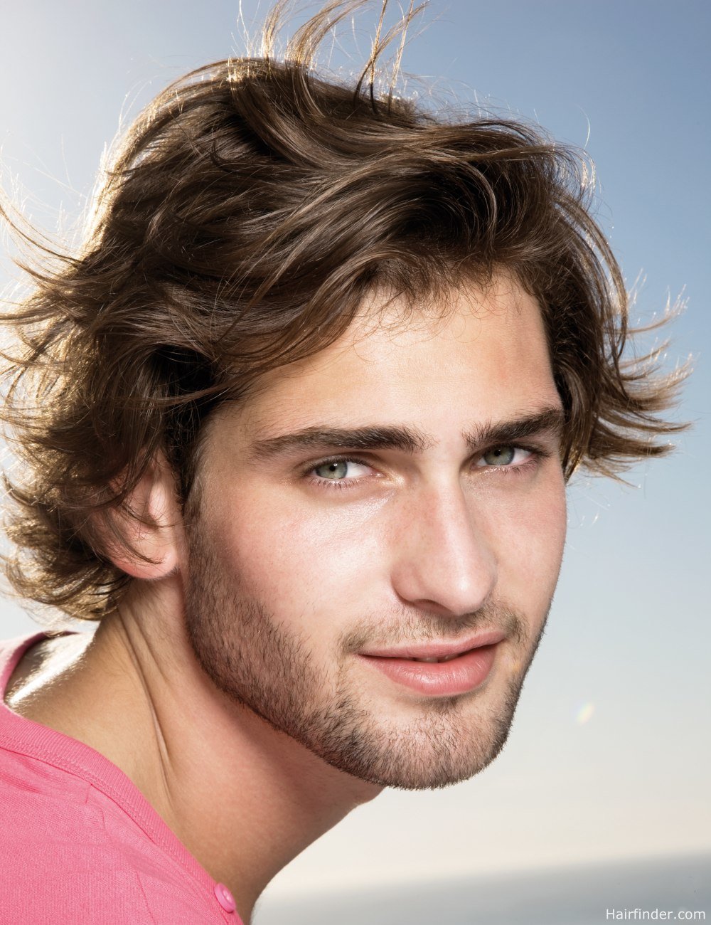 Причёски на средние волосы мужские