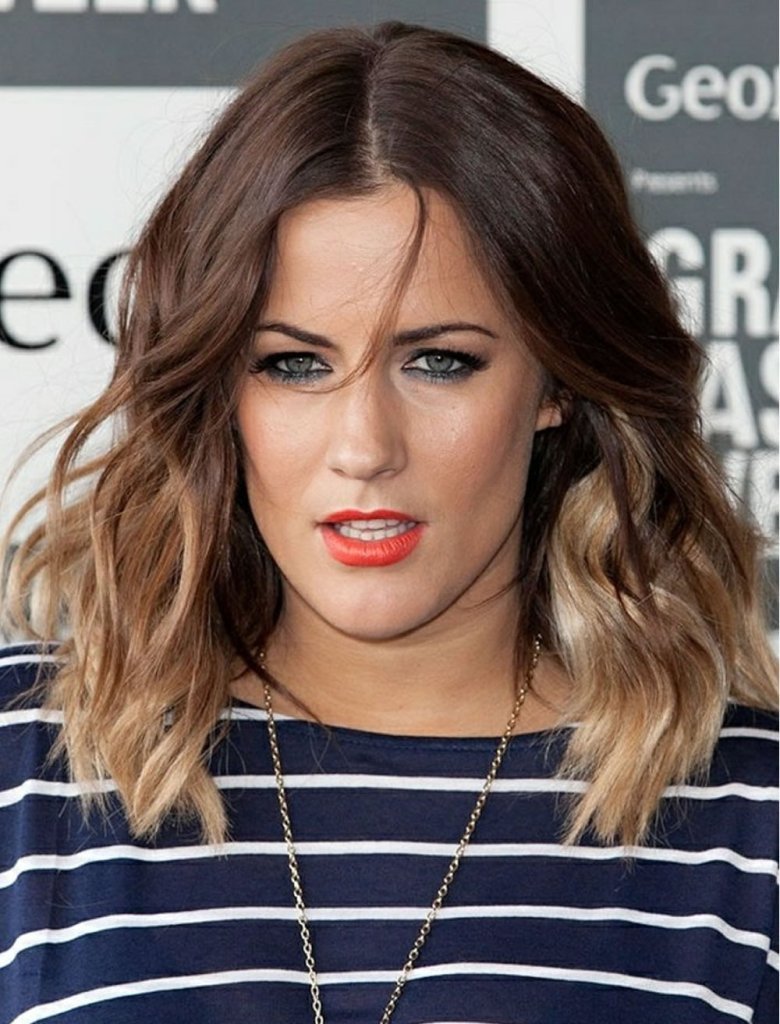 Сомбре на средние волосы