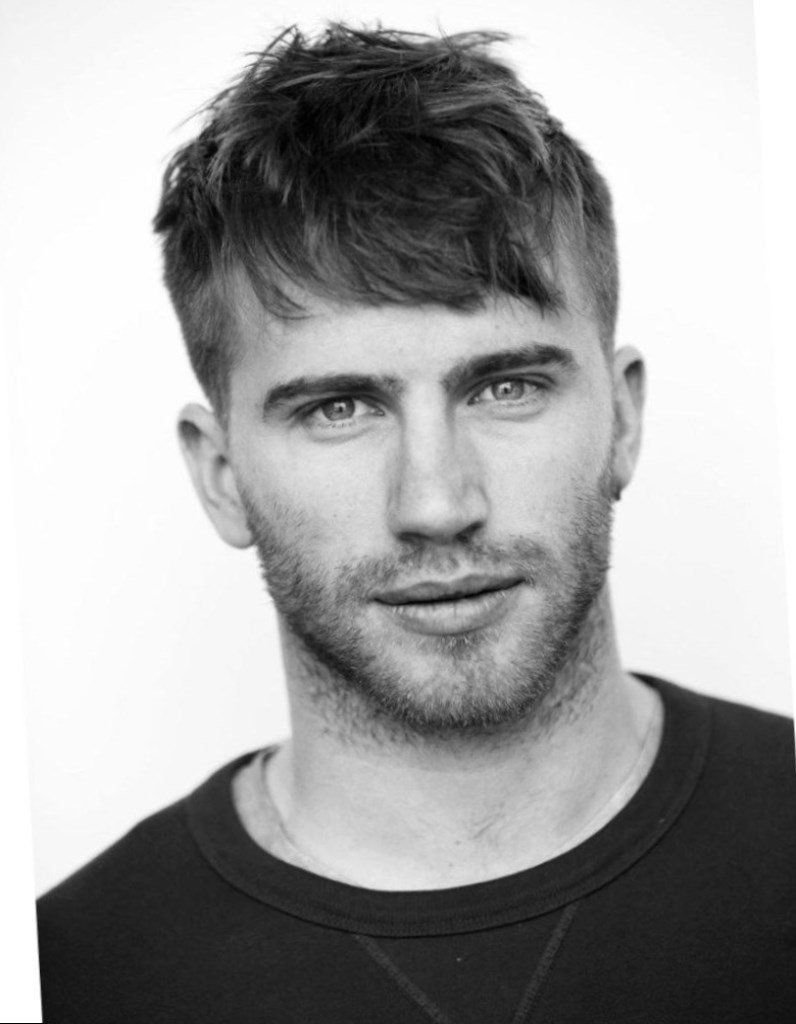 Кроп стрижка мужская с челкой рваной