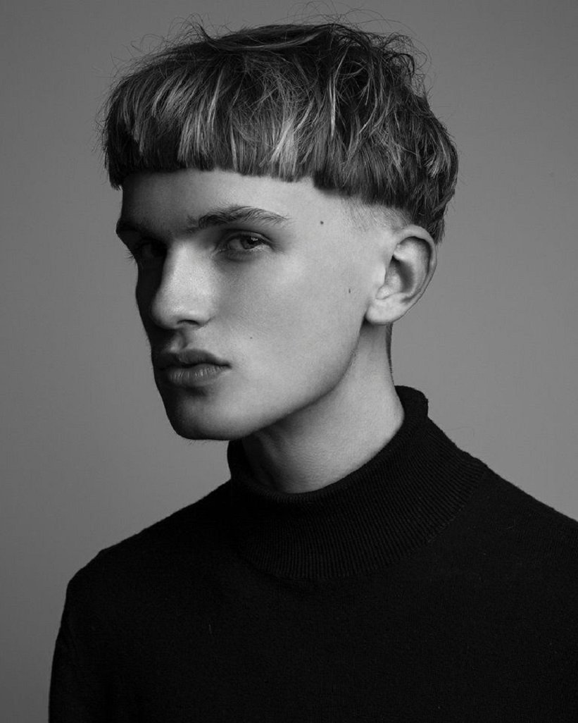 Bowl Cut men стрижка