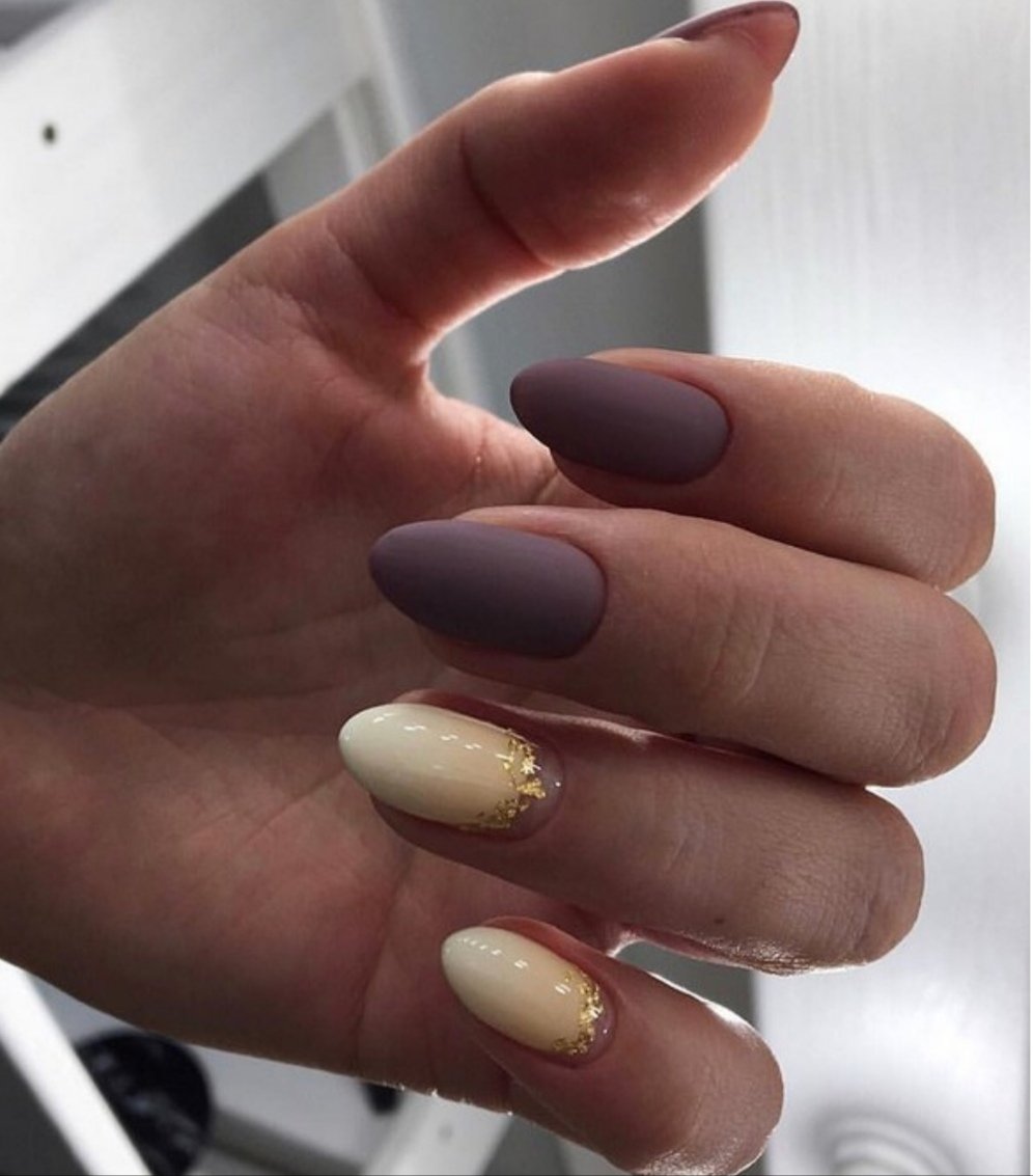 Маникюр нюдовый 2020 миндаль. Миндаль