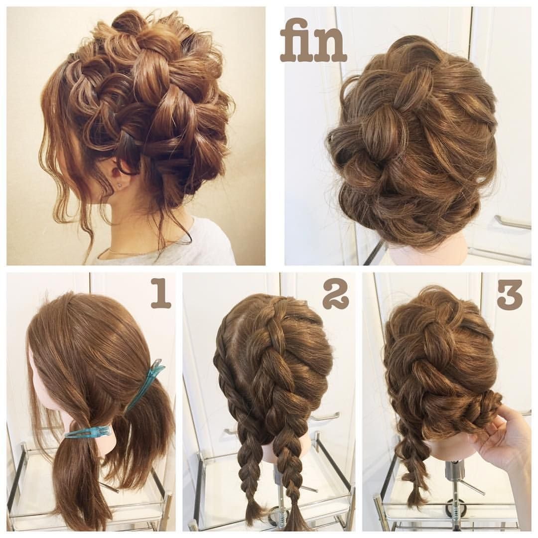 Причёски на средние волосы пошагово