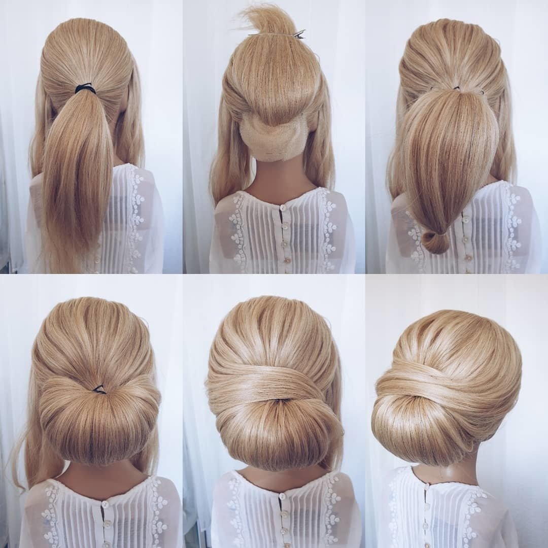 Несложные прически на средние волосы