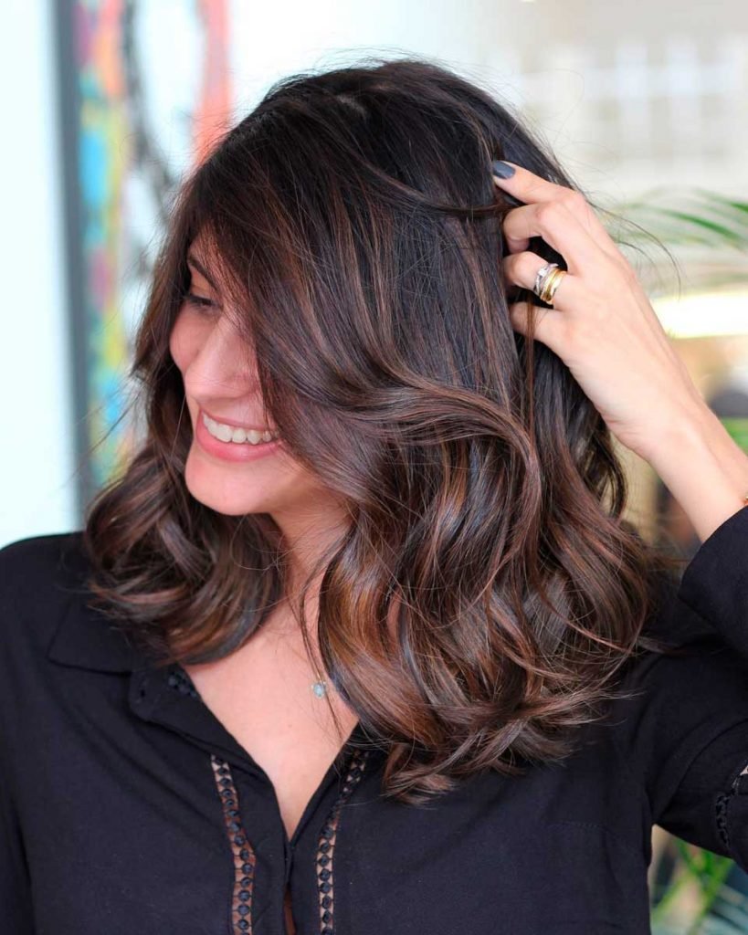 Окрашивание седеющих волос у брюнеток