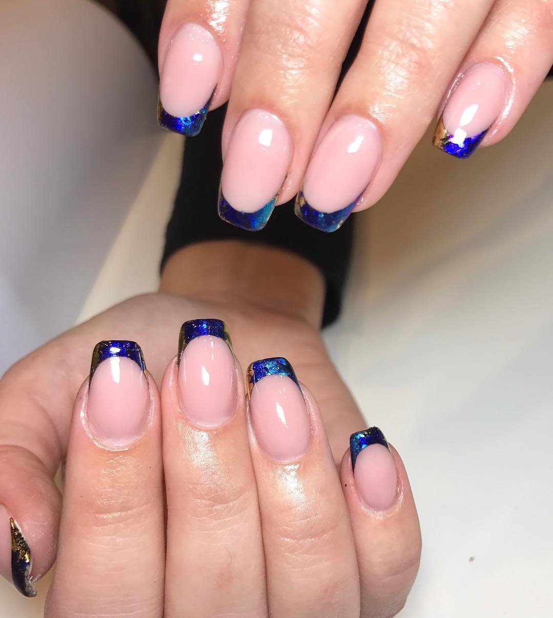 Выкладной френч синий