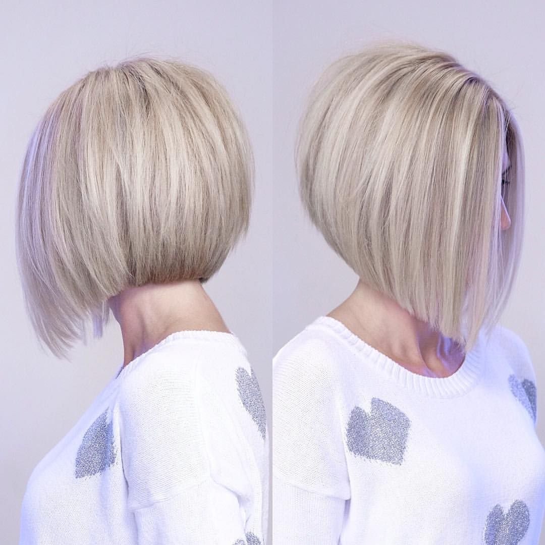 Стрижка каре на ножке блонд