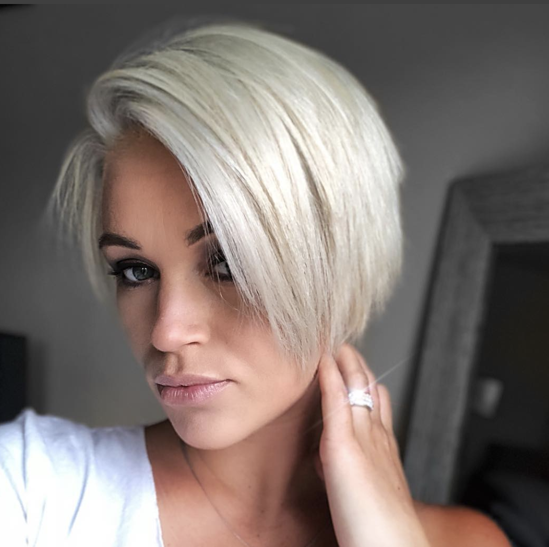 Короткое каре блонд