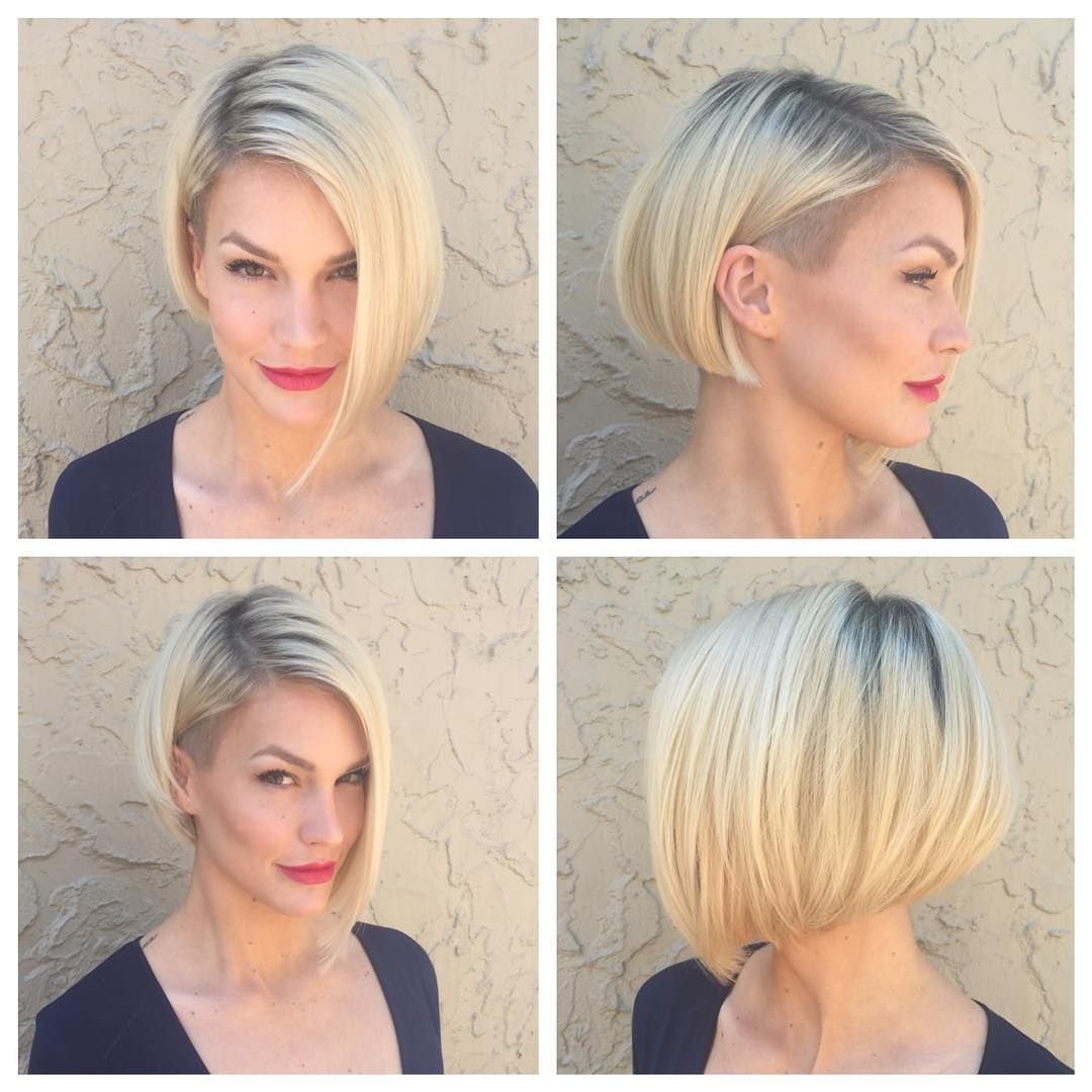 Боб каре на короткие волосы блонд