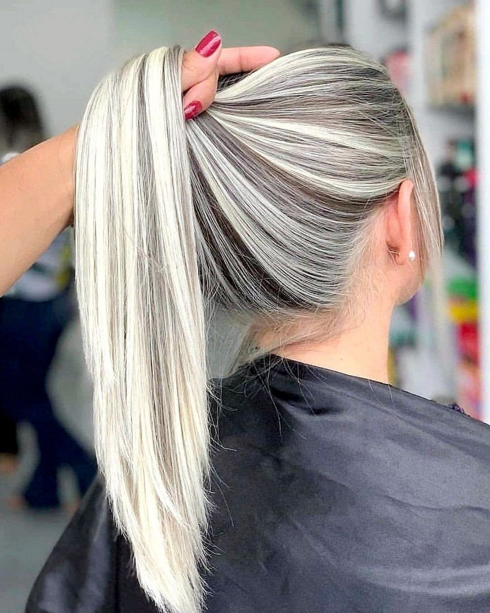 Мелирование с пепельным оттенком