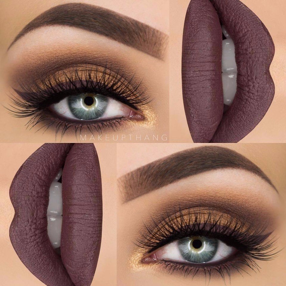 Золотистая подводка для глаз