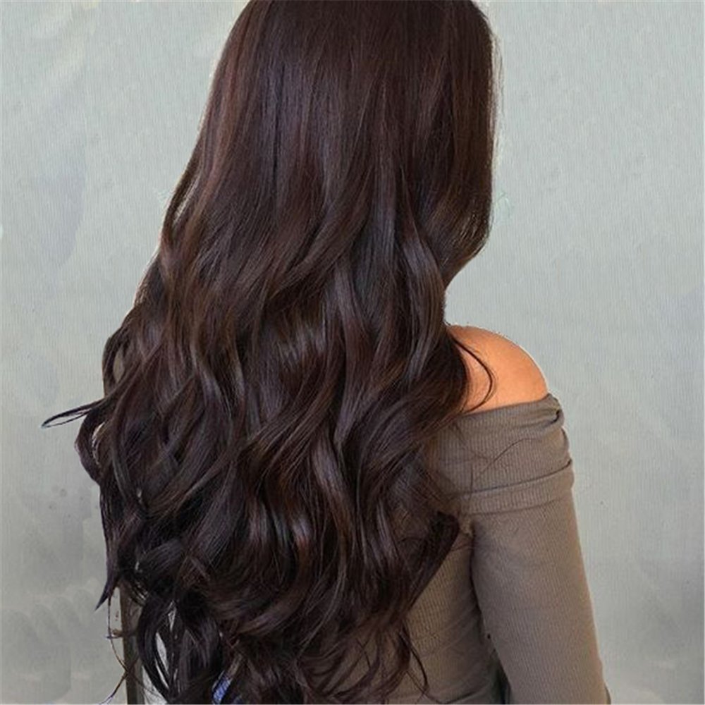 Черный балаяж на темные волосы