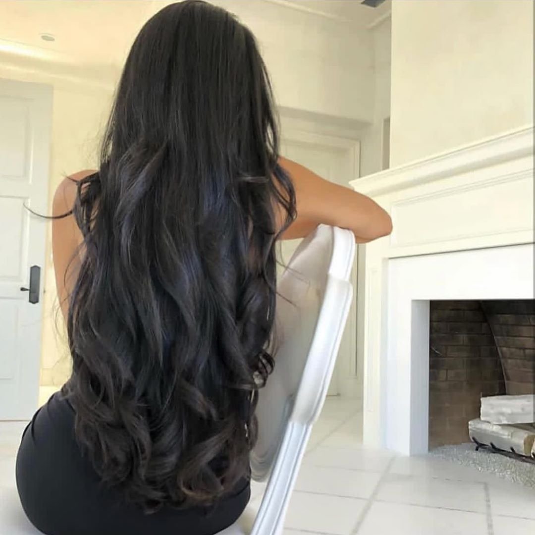 Нарощенные белые пряди