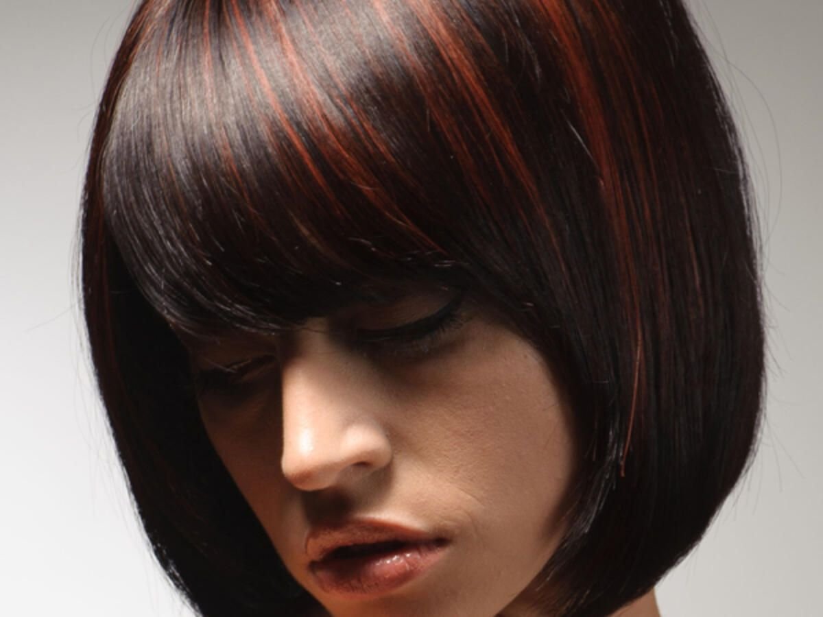 Окрашивание прядями на короткие волосы