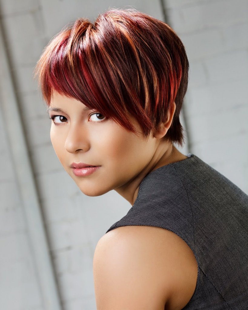 Мажиконтраст мелирование на темные волосы