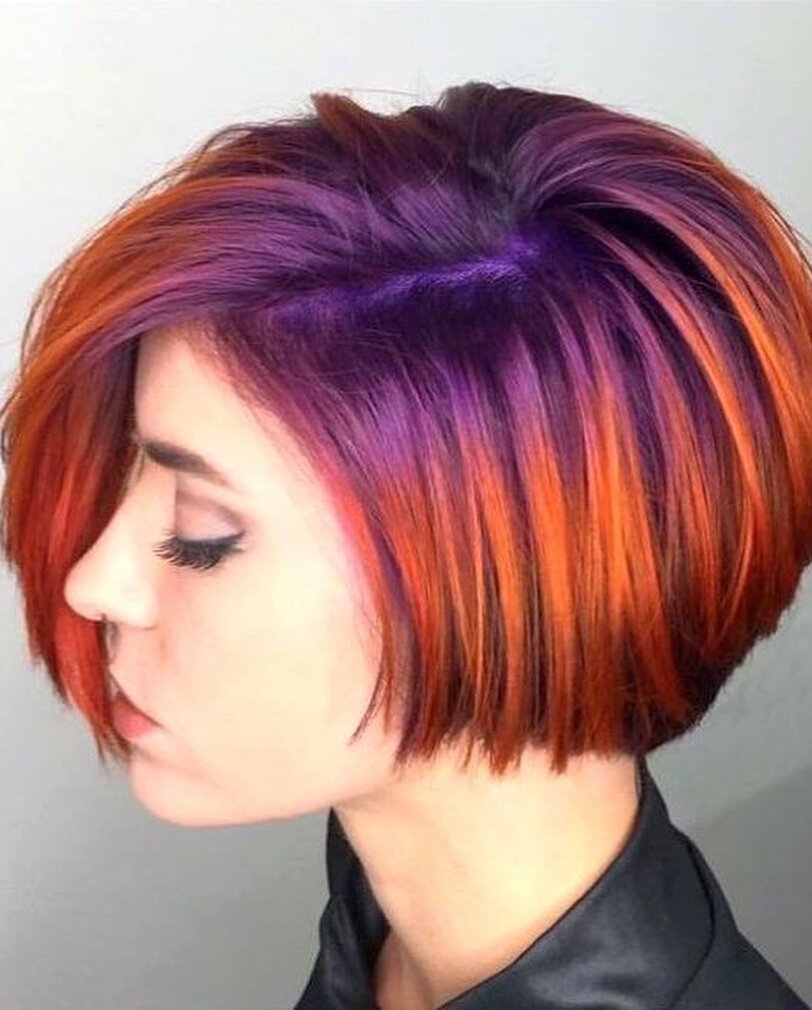 Колорирование на темные волосы короткие стрижки